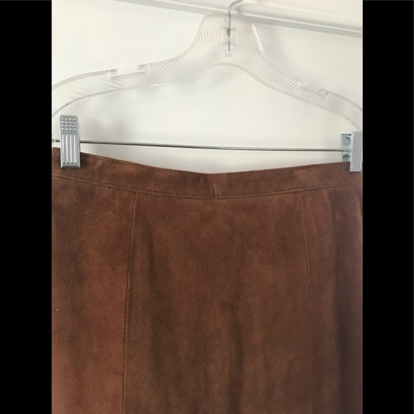 Lisa Cohen For Phoenix Vintage Suede Leather Skirt - Picture 15 of 16